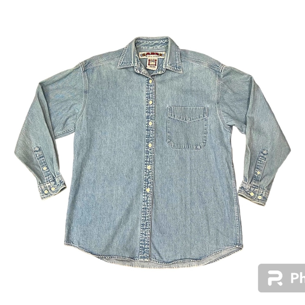 Vintage Men’s ABE for Honest Jeanswear Denim Shirt Size S